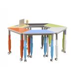 Modern Height Adjustable Melamine Board Training Room Tables And Chairs for sale
