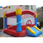 Outdoor PVC Commercial Bouncy Castles With Slide , Inflatable Bouncer for sale