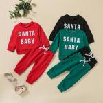 Baby Boys And Girls Children'SSolid Pants Two Piece Outfit Worsted for sale