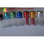 Plastic container capsule Blue/Gold/Red/Silver empty rhino pill bullet shaped container sex pill bottle container for sale