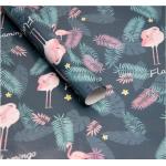 80gsm Gift Wrap Paper Roll Summer Flamingos Turtle Leaf Print Wrapping Paper