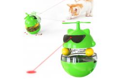 China Cat Tumbler Interactive Pet Toys Laser Light USB Charging ODM 512g supplier
