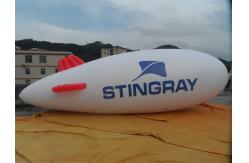 China customized advertising flying helium white blimp with your logo supplier