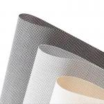1% Openness Plain Weaving Fiberglass Sunscreen Fabric Fireproof for sale