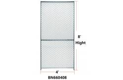 China Industrial 8x4 Wire Mesh Partition Panels Powder Coated Assembled supplier
