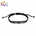 Anti Fatigue Adjustable Letter Name Bracelet 6x45MM For Couple for sale