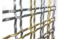 China Staircases Isolation Screen Decorative Wire Mesh 50mm Aperture Square Hole supplier