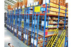 China Multi - Layer Powder Coating Rack Supported Mezzanine Floor With Walkways supplier