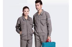 China Embroidered Industrial Work Uniforms Construction Work Use With SGS Certification supplier