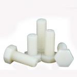 M6-170mm Nylon Screw Length Nylon Hex Bolt White Hexagon Head Insulated Plastic Bolt for sale