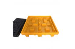 China Virgin HDPE Plastic Spill Pallets 2 Drum Spill Containment Platform supplier