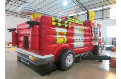China Customized Funny Firetruck Bounce House Inflatable Jumping House For Kids supplier