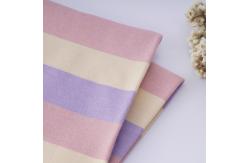China Environmentally Friendly And Healthy Smooth Strped Cotton Fabric For T-Shirt supplier