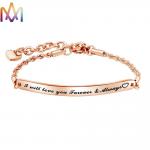 ODM Supported SS304 Custom Engraved Womens Bracelet for sale