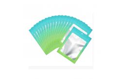 China Smell Proof Food Mylar Resealable Holographic Pouch Bag With Clear Window supplier