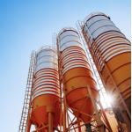 Steel Material Silo 30m Height Powder Storage Silos For Food Confectionery for sale