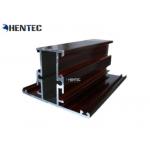Wooden Grain Construction Aluminium Profile Metal Extrusion Profiles Customized Sections for sale
