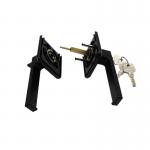 Aluminum Door And Window Hardware Door Lock With Handle Nickel Plated Finish for sale