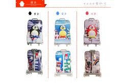 China Water Resistance Children'S Luggage On Wheels Hard Shell Penguin Pattern supplier