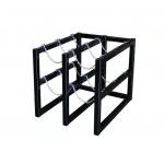 6 Cylinder O2 Bottle Rack 2 Wide By 3 Deep Compressed Gas Bottle Rack for sale
