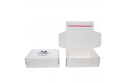 China Recycled Cardboard Paper Mailer Box Zipper Tear Strip Box Mailer Packaging Boxes supplier
