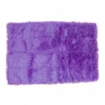 Purple Colour Super Soft Home Use Polyester Area Rugs / Faux Sheepskin Area Rug for sale