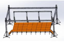 China Square Screw Bolt Truss System Lighting Truss Black supplier