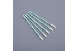 China Electronic Assembly ESD Safe Foam Tip Swabs Disposable with Green PP Stick supplier