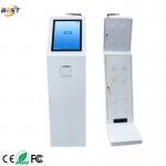 LCD Touch Screen Queue Management System Ticket Dispenser Machine With Multiple Languages Thermal Printing for sale