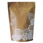 Stand Up Kraft Paper Coffee Packaging Bag with Pattern Design for sale