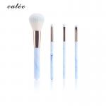 4pcs Travel Make Up Brushes Plastic Handle Cosmetic Brush With PVC Packaging Box