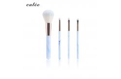 China 4pcs Travel Make Up Brushes Plastic Handle Cosmetic Brush With PVC Packaging Box supplier