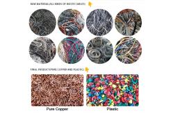 China Copper Cable Scrap Recycling Machine Scrap Copper Mini Copper Wire Granulator supplier