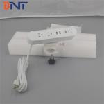 China BNT Economy 6.56 Ft Cord 3 USB-A 2 AC 1 USB-C Power Outlets White On Desk Edge Desktop Power Outlet Clamp Mount Supplier manufacturer