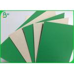 FSC Certificated Green Coated One Side And Other Side Grey Uncoated Cardboard
