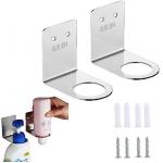 Stylish Wall Mounted Soap Bottle Dispenser Holder for Shampoo Standing Shelf Storage for sale