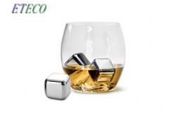 China Silver Stainless Steel Ice Cubes Safe Buffer Polished Long Use Time No Rust supplier