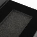 Magnet Paper Rigid Packaging Box Black Collapsible With Foam