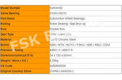 China 54KWH02 Front Wheel Hub Bearing Units With Grease Nipple For HAICE supplier