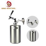 FDA 2L 4L 5L 10L Ball Lock Mini Keg , Stainless steel Small Ball Lock Keg for sale