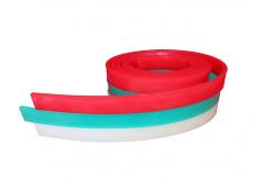China 40-90 Durometer Red Silk Screen Printing Squeegees Scraper Rubber Silicon supplier