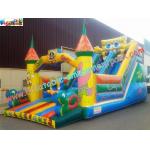 Cute Spongebob Commercial Inflatable Slide , Inflatable Bouncer Castle Slide For Children for sale