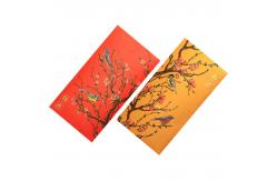 China Custom Chinese Lucky Money Envelopes Hot Stamping Lunar New Year Red Envelope supplier