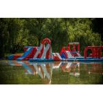 Lake Big Floating Aqua Park / Inflatable Obstacle Course For Business