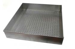 China Reusable Bbq Serving Rectangular 304 Stainless Steel Wire Mesh Trays supplier