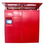 Touchless Intelligent Online Parcel Delivery Lockers , Barcode Password Smart Parcel Locker for sale