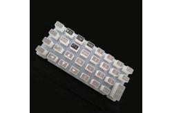 China Hollow Printing Spray Feel Silicone Machine Keyboard Customized supplier