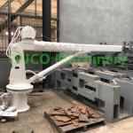 Portable 1.5t Yacht 360 degree electric hydraulic crane for sale