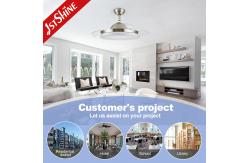 China 42 Inch Retractable Crystal Chandelier Ceiling Fans Indoor use supplier