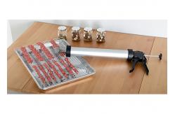 China FAD Food Grade Aluminum Jerky Shooter Heavy Duty With Round And Flat Nozzle supplier
